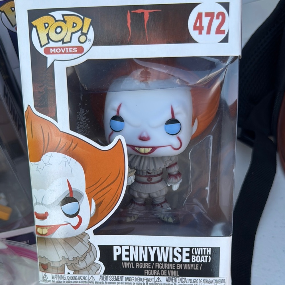 Funko Pennywise Figure with Orange Hair and White Face